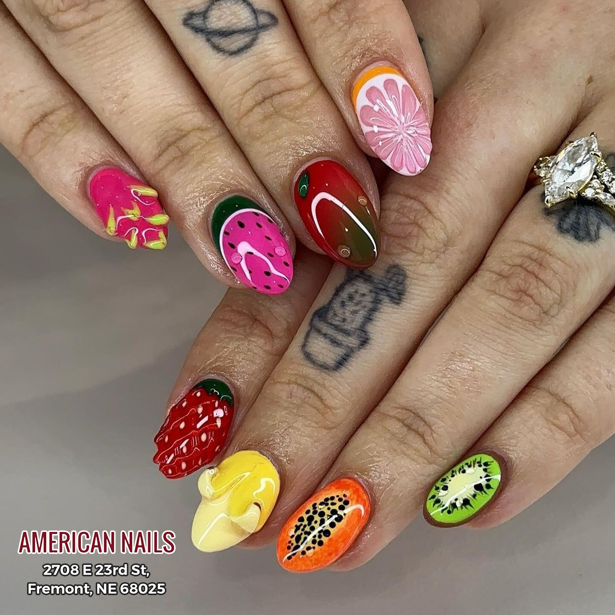 American Nails_Summer nail idea